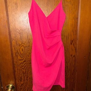 Hot pink dress